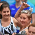 BERN, 12JUN16 - Freude kurz vor dem Start zum 10 km Lauf  mit neuer Streckenfuehrung. Die Laeuferinnen starten in mehreren Bloecken auf der Monbijoustrasse - ein sehenswertes Schauspiel. Impression vom 30. Schweizer Frauenlauf in Bern am 12. Juni 2016.
Impression of the 30th Swiss Women's Run in Bern, Switzerland, June 12, 2016. With more than 16,000 participants, the Swiss Women's Run is the largest women's sports event in Switzerland.
swiss-image.ch/Photo Michael Buholzer