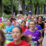 BERN, 12JUN16 - Nur fuer Frauenfuesse: Strassen und Wege gehoeren auf der 10 km Strecke den Laeuferinnen des 30. Schweizer Frauenlauf in Bern am 12. Juni 2016.Impression of the 30th Swiss Women's Run in Bern, Switzerland, June 12, 2016. With more than 16,000 participants, the Swiss Women's Run is the largest women's sports event in Switzerland.swiss-image.ch/Photo Andy Mettler