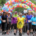 BERN, 12JUN16 - Fuer alle etwas: Entspannt laufen die Teilnehmerinnen der Kategorie Walking und Nordic Walking 15 km anlaesslich des 30. Schweizer Frauenlauf in Bern am 12. Juni 2016.Impression of the 30th Swiss Women's Run in Bern, Switzerland, June 12, 2016. With more than 16,000 participants, the Swiss Women's Run is the largest women's sports event in Switzerland.swiss-image.ch/Photo Andy Mettler