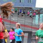 BERN, 12JUN16 - Nur fuer Frauenfuesse: Strassen und Wege gehoeren auf der 10 km Strecke den Laeuferinnen des 30. Schweizer Frauenlauf in Bern am 12. Juni 2016.Impression of the 30th Swiss Women's Run in Bern, Switzerland, June 12, 2016. With more than 16,000 participants, the Swiss Women's Run is the largest women's sports event in Switzerland.swiss-image.ch/Photo Andy Mettler