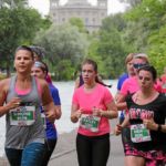 BERN, 12JUN16 - Nur fuer Frauenfuesse: Strassen und Wege gehoeren auf der 10 km Strecke den Laeuferinnen des 30. Schweizer Frauenlauf in Bern am 12. Juni 2016.Impression of the 30th Swiss Women's Run in Bern, Switzerland, June 12, 2016. With more than 16,000 participants, the Swiss Women's Run is the largest women's sports event in Switzerland.swiss-image.ch/Photo Andy Mettler