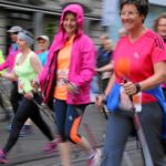 BERN, 12JUN16 - Fuer alle etwas: Entspannt laufen die Teilnehmerinnen der Kategorie Walking und Nordic Walking 15 km anlaesslich des 30. Schweizer Frauenlauf in Bern am 12. Juni 2016.Impression of the 30th Swiss Women's Run in Bern, Switzerland, June 12, 2016. With more than 16,000 participants, the Swiss Women's Run is the largest women's sports event in Switzerland.swiss-image.ch/Photo Andy Mettler
