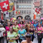 BERN, 12JUN16 - Bild-Impression vom 5 km Lauf anlaesslich des 30. Schweizer Frauenlauf in Bern am 12. Juni 2016.Impression of the 30th Swiss Women's Run in Bern, Switzerland, June 12, 2016. With more than 16,000 participants, the Swiss Women's Run is the largest women's sports event in Switzerland.swiss-image.ch/Photo Andy Mettler