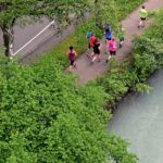BERN, 12JUN16 - Vorbei an der Aare: Strassen und Wege gehoeren auf der 10 km Strecke den Laeuferinnen des 30. Schweizer Frauenlauf in Bern am 12. Juni 2016.Impression of the 30th Swiss Women's Run in Bern, Switzerland, June 12, 2016. With more than 16,000 participants, the Swiss Women's Run is the largest women's sports event in Switzerland.swiss-image.ch/Photo Michael Buholzer