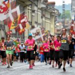 BERN, 12JUN16 - Lauf durch eine Altstadt mit Weltruf: Die Teilnehmerinnen passieren den historischen Kern der Bundeshauptstadt anlaesslich des 30. Schweizer Frauenlauf in Bern am 12. Juni 2016.Impression of the 30th Swiss Women's Run in Bern, Switzerland, June 12, 2016. With more than 16,000 participants, the Swiss Women's Run is the largest women's sports event in Switzerland.swiss-image.ch/Photo Michael Buholzer