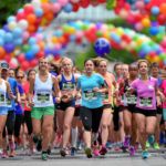 BERN, 12JUN16 - Start zum 10 km Lauf mit neuer Streckenfuehrung. Die Laeuferinnen starten in mehreren Bloecken auf der Monbijoustrasse - ein sehenswertes Schauspiel. Impression vom 30. Schweizer Frauenlauf in Bern am 12. Juni 2016.Impression of the 30th Swiss Women's Run in Bern, Switzerland, June 12, 2016. With more than 16,000 participants, the Swiss Women's Run is the largest women's sports event in Switzerland.swiss-image.ch/Photo Michael Buholzer