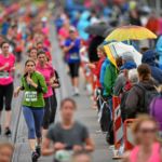 BERN, 12JUN16 - Nur fuer Frauen: Strassen und Wege gehoeren auf der 10 km Strecke den Laeuferinnen des 30. Schweizer Frauenlauf in Bern am 12. Juni 2016.Impression of the 30th Swiss Women's Run in Bern, Switzerland, June 12, 2016. With more than 16,000 participants, the Swiss Women's Run is the largest women's sports event in Switzerland.swiss-image.ch/Photo Michael Buholzer